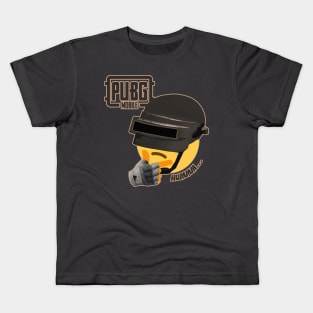 Thinking Face Emoji Pubg Kids T-Shirt